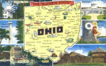 Üdvözlet, Ohio Képeslap