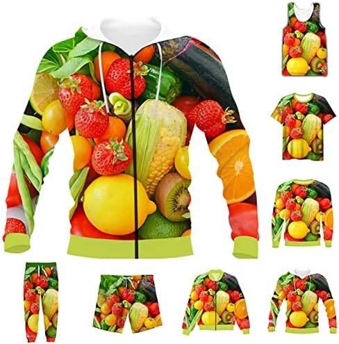Vicces 3D Teljes Nyomtatási Gyümölcs-Zöldség Póló/Pulóver/Zip kapucnis felső/Vékony Dzseki/Nadrág Alkalmi Ruha