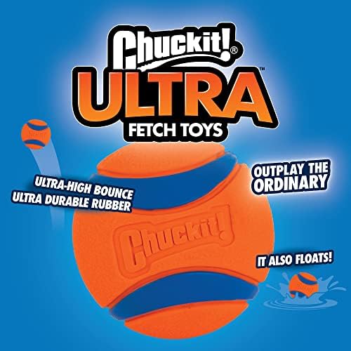 Chuckit Ultra Kutya Labda Játék, Közepes (2,5 Hüvelykes Átmérőjű) Csomag 2, a fajták 20-60 kg