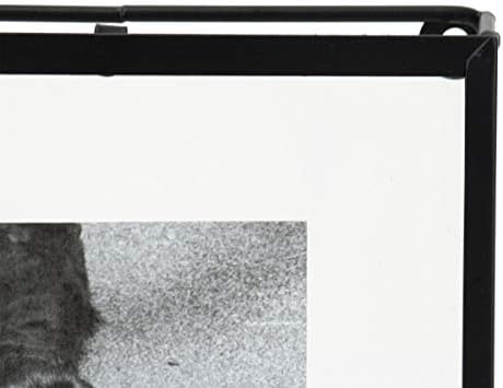 Foreside Otthon & Kert Fekete 4 x 6 hüvelyk Nagyméretű Dekoratív Fém Képkeret