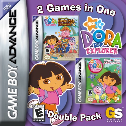 Dora, A Felfedező Super Star Kalandok & A Keresés Kalóz Disznó Kincs, Dupla Csomag, Game Boy Advance