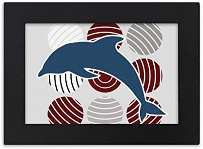 Delfin Kör Rajzfilm Illusztrálására Asztali Képkeret Díszek Kép Art Festmény Ajándék