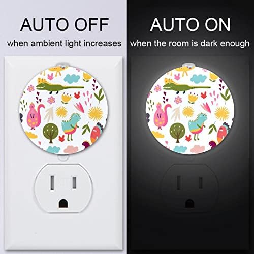 2 Csomag Plug-in Éjjeli LED-es Éjszakai Fény, az Alkonyat-hogy-Hajnal Érzékelő Gyerek Szoba, Gyerekszoba, Konyha, Előszoba,