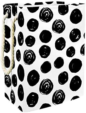 Inhomer Szennyesben Kézzel Festett Fekete Pontok Minta Összecsukható Szennyes Kosarat Cég Mosás Bin ruhatároló Szervezet