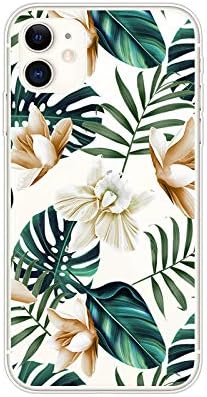Blingy iPhone 11 Esetben (6.1 colos), Nők, Lányok, Művészi virágmintás Csinos Virágos Stílus Átlátszó Puha TPU Védő Tiszta