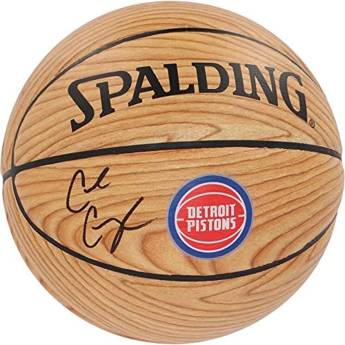 Cade Cunningham Detroit Pistons Dedikált Spalding Logó Fautánzat Kosárlabda - Dedikált Kosárlabda
