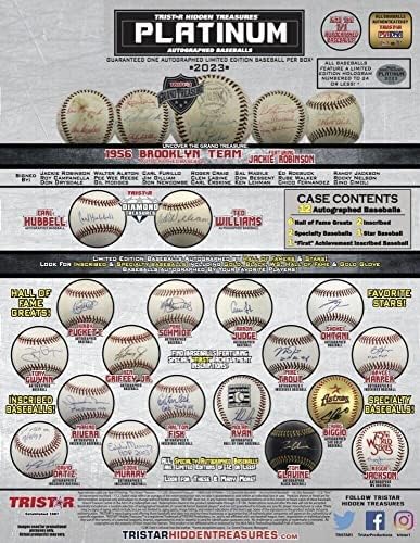 2023 Tristar Rejtett Kincsek Dedikált Baseball Platinum Edition 12-Box Esetben - Dedikált Baseball