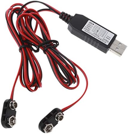 Diarypiece 6F22 9V Akkumulátor-Eliminator USB Tápegység, Adapter, Dual 6F22 9V Elem Elektronika, Játékok, Rádiók