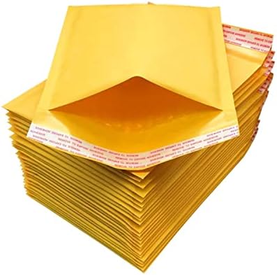 Kraft Buborék Mailer 12,5 x 18 cm-es Megbízható Szállítás Boríték, Csomagolás Megoldás Leveleket Immuson Arany Színű Egyéni