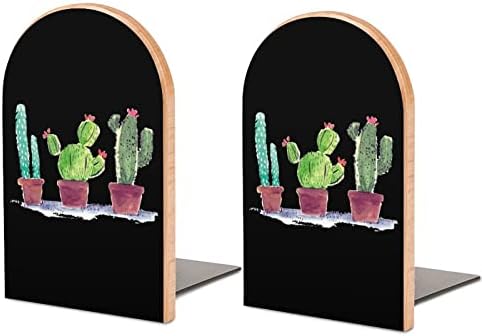Akvarell Kaktusz Kis Fa keretet ad Támogatást, Csúszásmentes, nagy teherbírású Polcok Könyv Állni Office Home Konyha, Könyvtár
