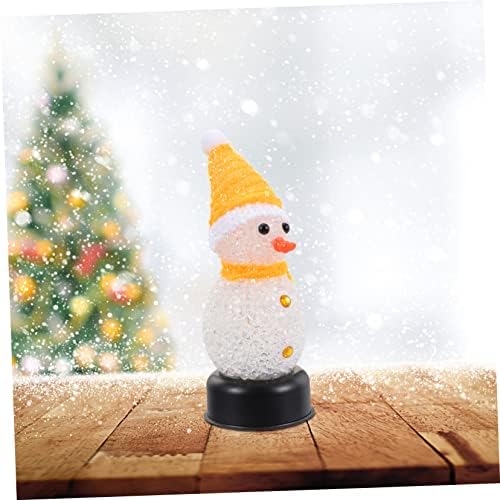 OSALADI 1db Karácsonyi Hóember Szél Lámpa Asztali Dekoráció Betlehemes Díszek Hordozható Lámpa Mini Hóember Figura Ünnep,