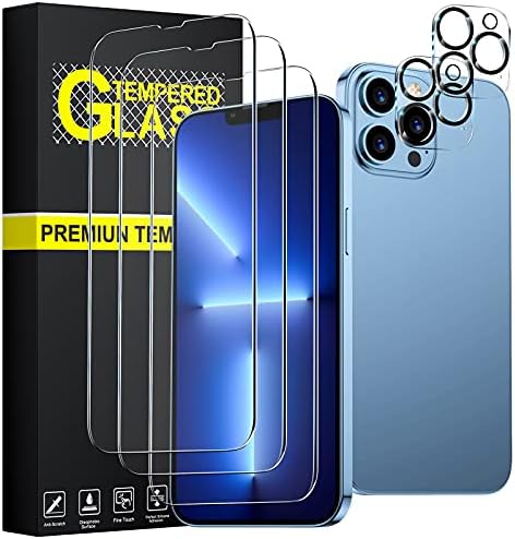 Ogakey 3 Csomag képernyővédő fólia Kompatibilis iPhone 13 Pro Max [6.7 hüvelyk] + 2 Csomag Kamera Lencséjét Védő, az Ügy