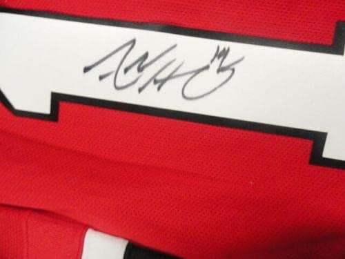 Adam Henrique Aláírt Reebok 2012-Ben Stanley-Kupa New Jersey Devils Jersey Engedélyezett - Dedikált NHL-Mezek