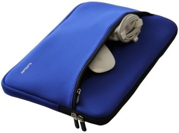 iPearl 14-es Puha Neoprén Sleeve tok MacBook & UltraBook Laptopja (Beépített Külső Zseb) (Fekete)