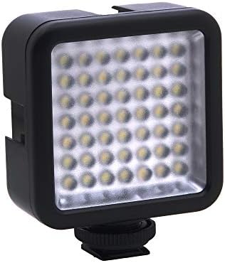Fotga Mini 49-LED Videó Fény, Meleg Cipő Lámpa 6000K Fokozatmentes Dimmer DSLR Fényképezőgép Kamera DV,Összerakható