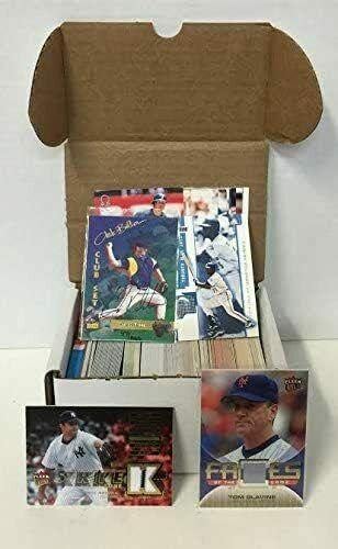 Baseball Jersey Autogramot Doboz w/ 300+ Kártyák & 3 Ereklye Autos vagy Jersey Lap - Dedikált MLB Mezek