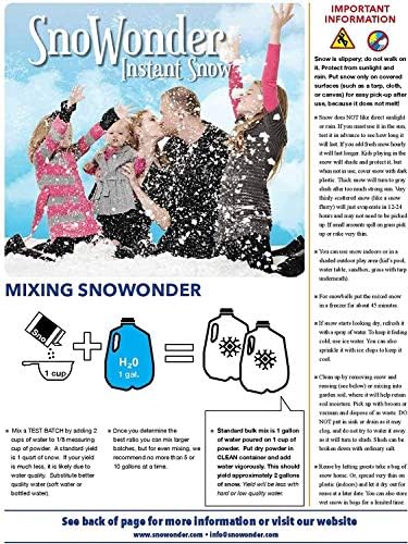 Hull a Hó, s SnoWonder Azonnali Hó, Por, Mocsok, majd Ünnepi Dekoráció, - Mesterséges Hó Mix Teszi 2 Liter Hamis Hó - Made