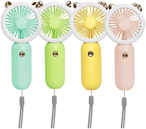 JKYYDS Fan - Mini Hordozható Ventilátor USB Újratölthető Éjszakai Fény Hűtés Kézi Rajongó Három Szabályozható Ventilátor