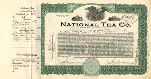 Nemzeti Tea Co. - Raktáron Bizonyítvány