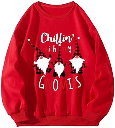 Fandream Aranyos Melegítőfelső a Nők Boldog Karácsonyt Megvastagodása Pulóver Modern Munka Utility Női Karácsonyi Póló