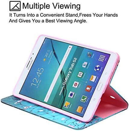 Samsung Galaxy Tab S2 8.0 Esetben 2015 - Newshine PU Bőr Állvány Tok tartó Fedelét Kártya nyílás Megjegyzés tartó Samsung