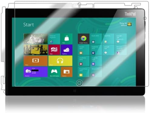 Skinomi Teljes Test Bőr Védő Kompatibilis a Lenovo ThinkPad Tablet 2 (képernyővédő fólia + hátlap) TechSkin Teljes Lefedettség