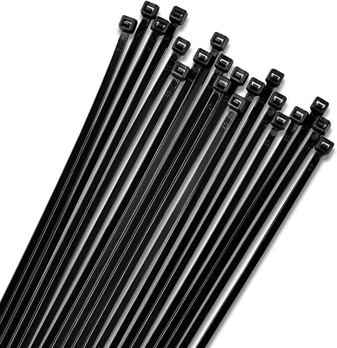 6 Fekete Zip kötegelő (1000 Csomag), 18lbs szakítószilárdság - nagy teherbírású, Egyéni Reteszelő Prémium Nylon Kábel Vezeték