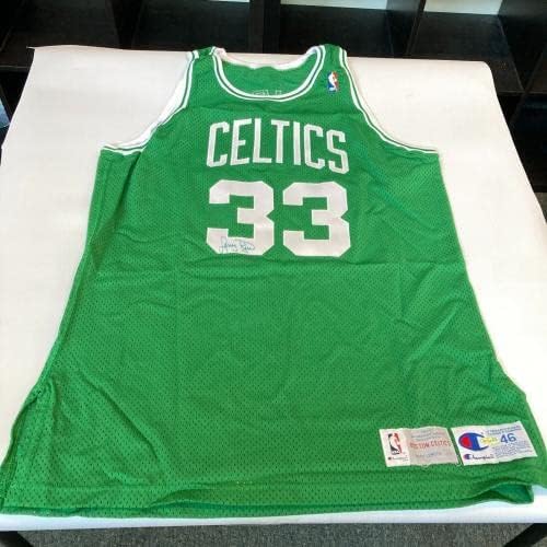 Larry Bird Aláírt 1992-93 Boston Celtics Pro Cut Játék Modell Jersey uda vagy COA - Dedikált NBA Mezek