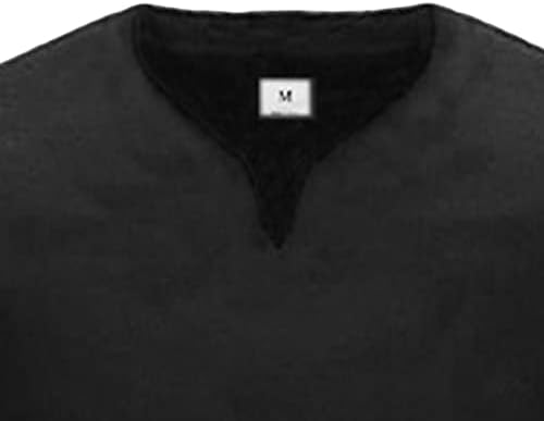 Férfi T-Shirt Rövid Ujjú Klasszikus Póló Pamut Felsők Nyári Blúz Könnyű Alkalmi V-Nyak Ellátott Pólók