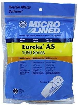 DVC Eureka Stílusban, MINT 1050 Micro Allergén Porszívó Zsák Készült az USA-ban [ 3 Táskák ]