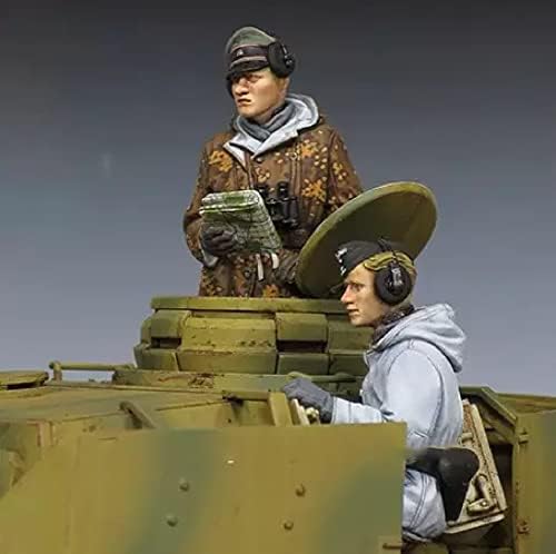 Goodmoel 1/35 második VILÁGHÁBORÚ német Tank Katona Gyanta Ábra (2 fő, Nem Tankok) / Összeszerelt, valamint Festetlen Katona