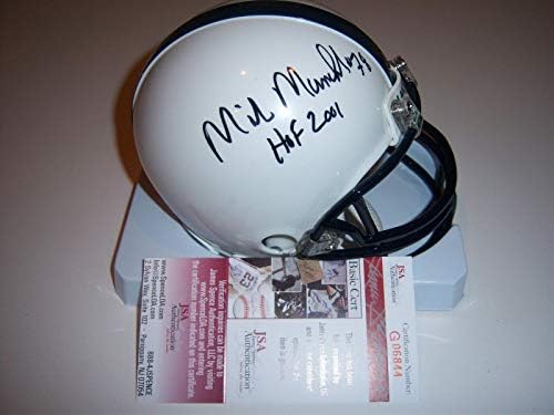 Mike Munchak Penn State Nittany Lions -, hof 2001 Szövetség/coa Aláírt Mini Sisak - Dedikált NFL Mini Sisak
