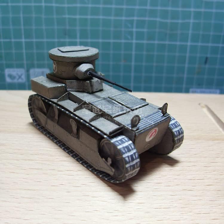 TECKEEN 1:35 AMERIKAI T1 Coningham Könnyű Tank 3D Papír Modell Szimulációs Harcos Tartály Katonai Tudományos Kiállítás Modell