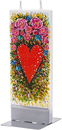Flatyz Művészi Hearts & Virágot, Gyertyát