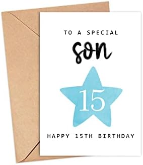 MoltDesigns, Hogy Egy Különleges fiú - Boldog 15 Szülinapi Kártyát - 15 éves - Tizenöt Éves - Tizenötödik Születésnapja Kártya
