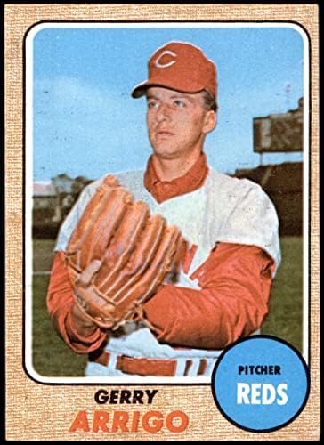 1968 Topps 302 Gerry Arrigo Cincinnati Reds (Baseball Kártya) EX Vörösök