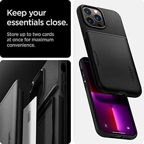 Spigen Vékony Páncél CS Tervezett iPhone 13 Pro Esetben (2021) - Fekete