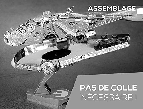Fém Föld Prémium Sorozat Star Wars Millennium Falcon 3D-s, Fém Modell Kit Fascinations